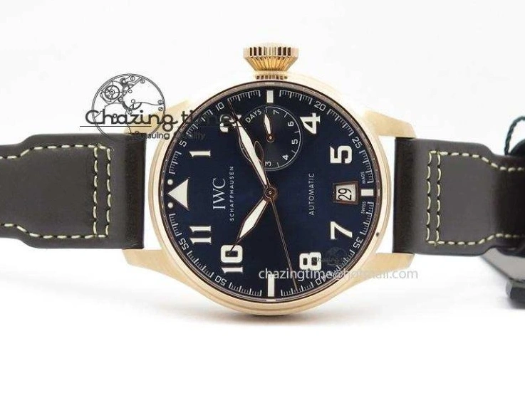 MIROTIME 0108 Big Pilot IW500909 RG ZF 1:1 Best Edition Le Petit Prince On Brown Leather Strap A Breathable 7293